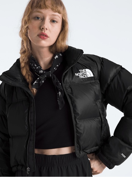 The North Face Jackets & Blazers - The North Face Women’s Nuptse Cropped 700 Puffer Jacket Black S